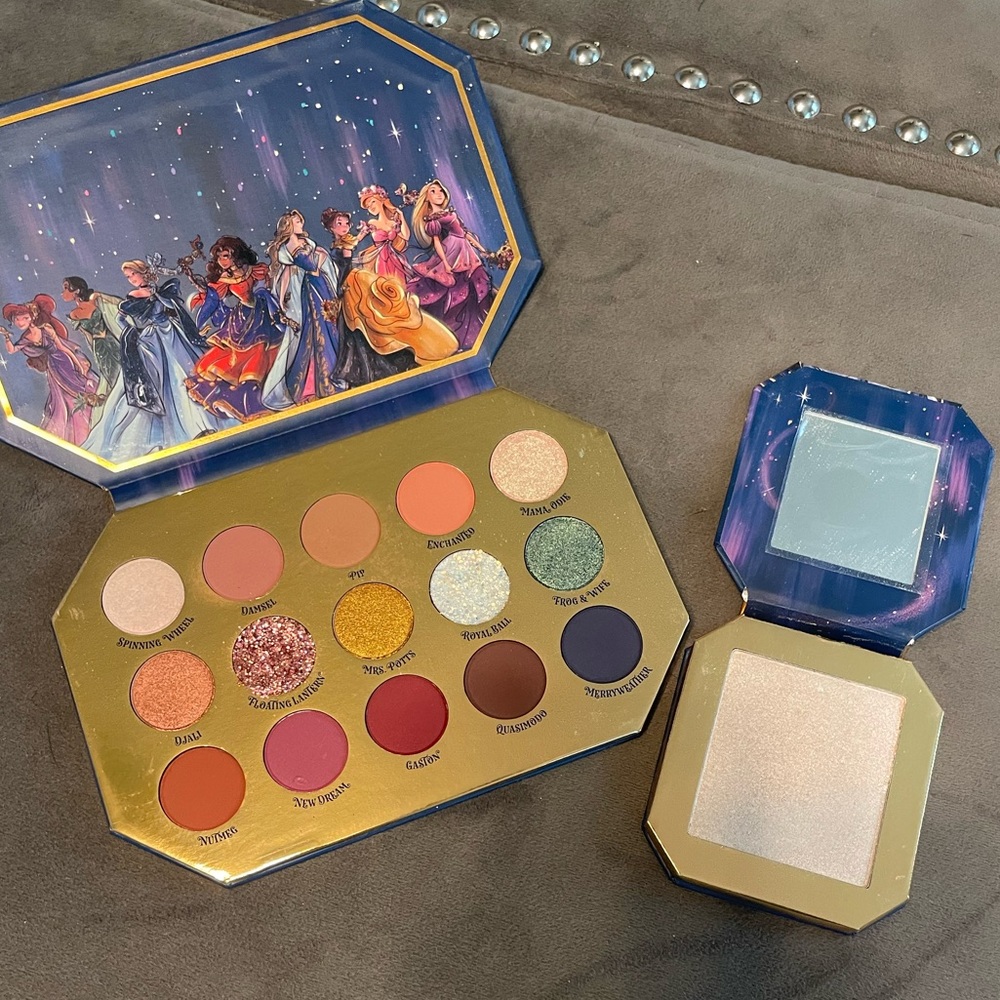 Colourpop eyeshadow and highlighter bundle